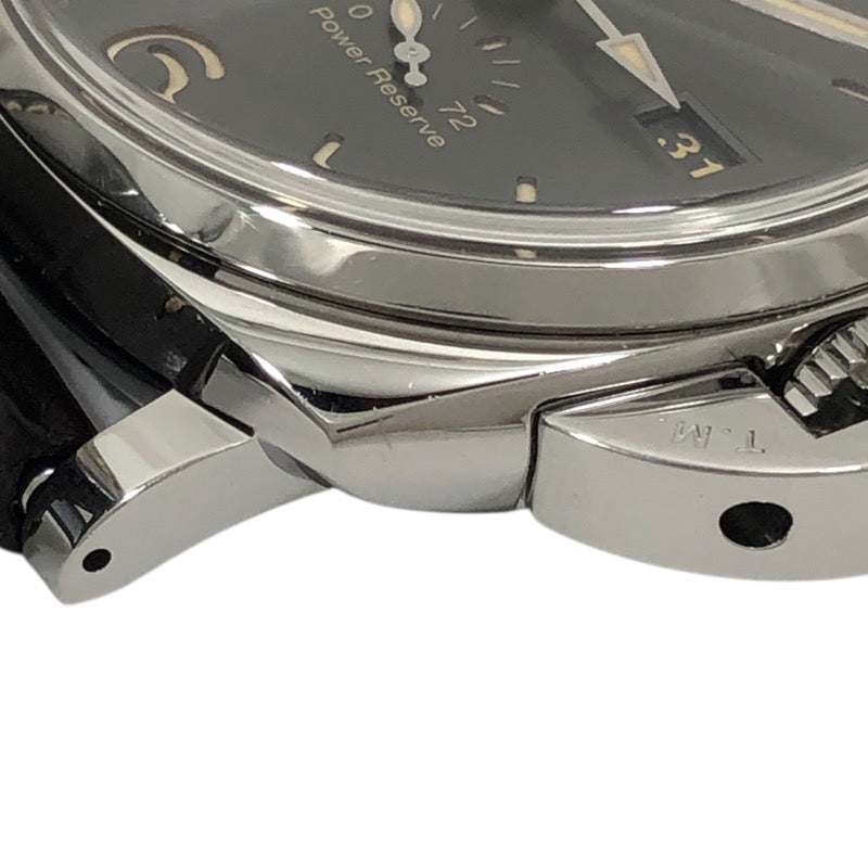 パネライ PANERAI ルミノール ドゥエ GMT パワーリザーブ PAM00944 グレー SS 自動巻き メンズ 腕時計