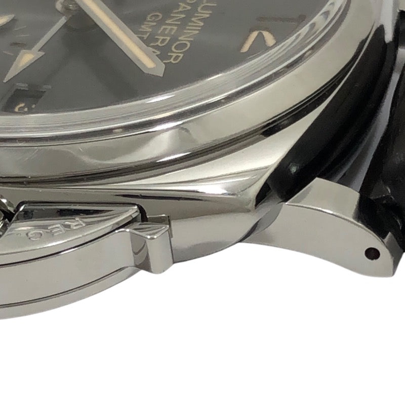 パネライ PANERAI ルミノール ドゥエ GMT パワーリザーブ PAM00944 グレー SS 自動巻き メンズ 腕時計