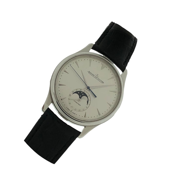 ジャガー・ルクルト JAEGER-LE COULTRE マスター　ウルトラスリム　ムーンフェイズ Q1368420 シルバー SS/純正革ベルト メンズ 腕時計