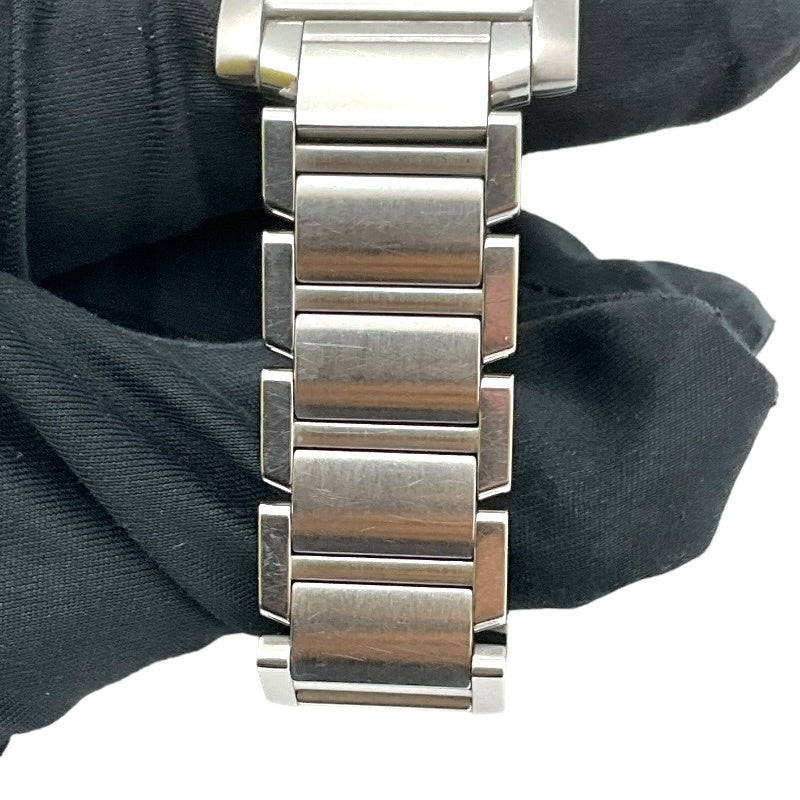 カルティエ Cartier タンクフランセーズ MM ホワイト ステンレススチール レディース 腕時計