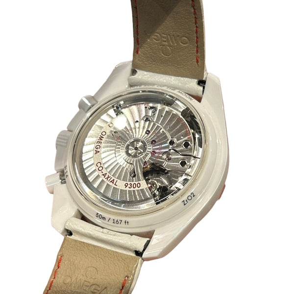 オメガ OMEGA スピードマスター ムーンウォッチ ホワイトサイドオブザムーン 311.93.44.51.04.002 ホワイト チタン/セラミック/革ベルト 自動巻き メンズ 腕時計