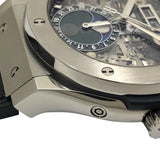 ウブロ HUBLOT クラシック フュージョン アエロ フュージョン ムーンフェイズ チタニウム 517.NX.0170.LR グレー チタン 自動巻き メンズ 腕時計