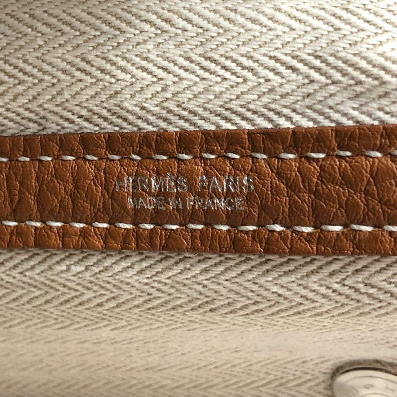 エルメス HERMES ガーデンパーティPM U刻印 ゴールド/SV金具 ネゴンダ ...