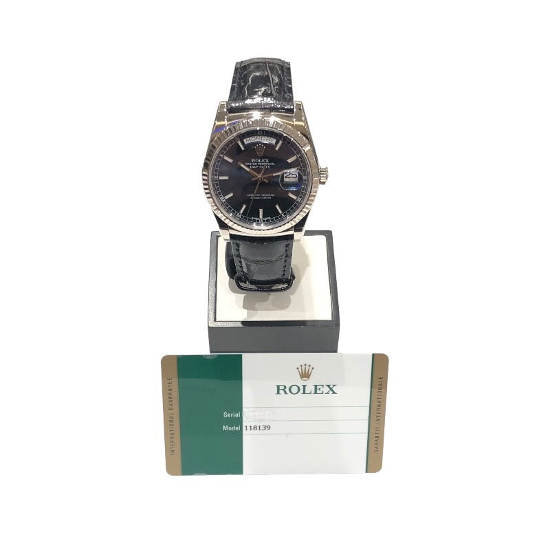 ロレックス ROLEX デイデイト36 118139 K18WG メンズ 腕時計