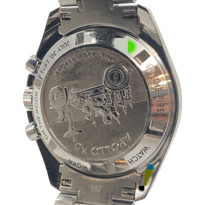 オメガ OMEGA スピードマスター プロフェッショナル ムーンウォッチ アポロ15号 40周年記念モデル 311.30.42.30.01.003 ブラック ステンレススティール 手巻き メンズ 腕時計