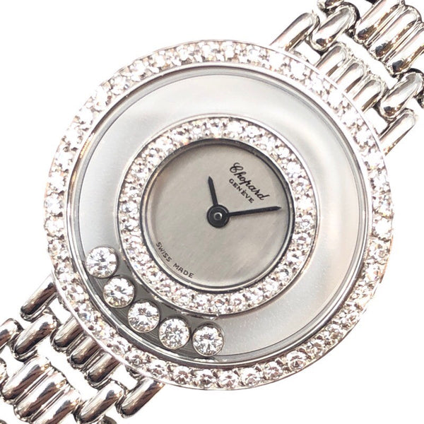 ショパール Chopard ハッピーダイヤモンド 4119/1 シルバー K18WG レディース 腕時計