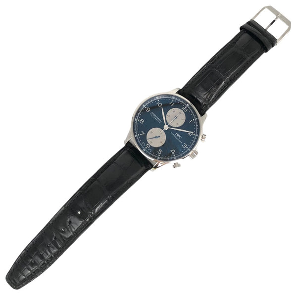 インターナショナルウォッチカンパニー IWC ポルトギーゼ クロノグラフ IW371404 黒文字盤 ステンレス メンズ 腕時計