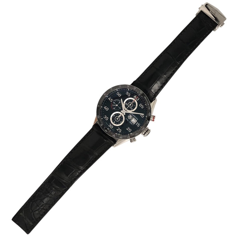 タグ・ホイヤー TAG HEUER カレラ キャリバー1887 クロノグラフ CAR2A10-2 黒文字盤 ステンレス メンズ 腕時計 |  中古ブランドリユースショップ OKURA(おお蔵)