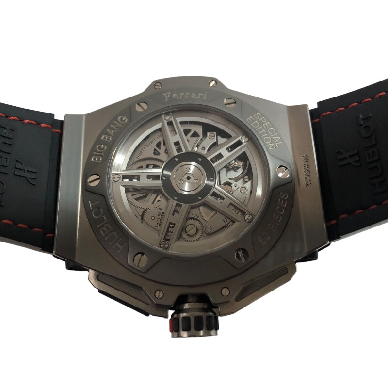 ウブロ HUBLOT ビックバン フェラーリ ジャッポーネ 日本限定50本 401.NI.1123.VR.FJP16 チタン 自動巻き メンズ 腕時計