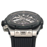 ウブロ HUBLOT ビッグバン ウニコ 421.NM.1170.RX マットブラック チタン/セラミック/純正ラバーベルト 自動巻き メンズ 腕時計