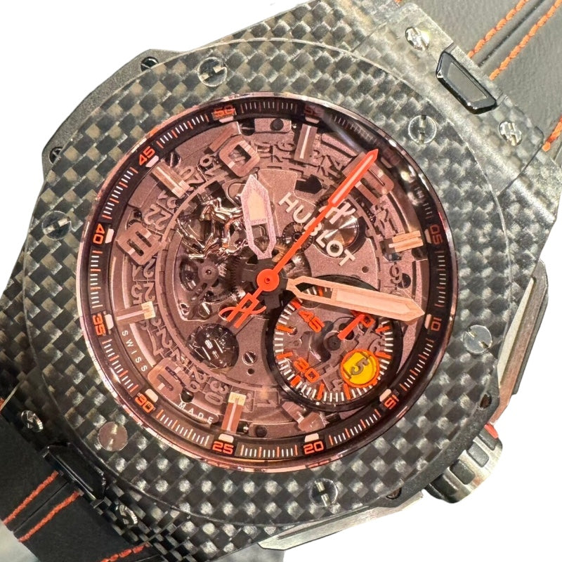 ウブロ HUBLOT ビッグ・バン フェラーリ カーボン レッドマジック 401.QX.0123.VR ブラック カーボン メンズ 腕時計