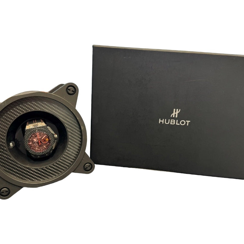 ウブロ HUBLOT ビッグ・バン フェラーリ カーボン レッドマジック 401.QX.0123.VR ブラック カーボン 自動巻き メンズ 腕時計