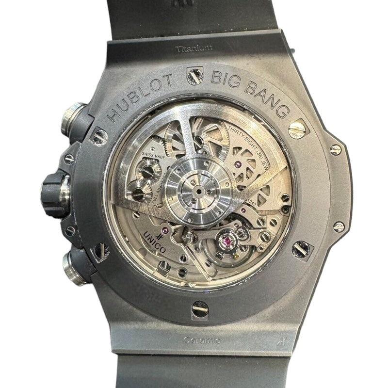 ウブロ HUBLOT ビッグ・バン ウニコ ブラックマジック 411.C1.1170.RX セラミック メンズ 腕時計