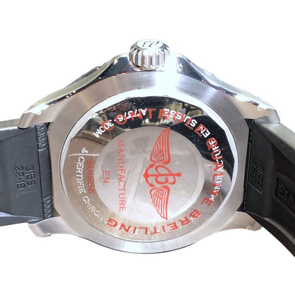 ブライトリング BREITLING スーパーオーシャン　オートマチック44 A17376 ターコイズブルー  SS 自動巻き メンズ 腕時計
