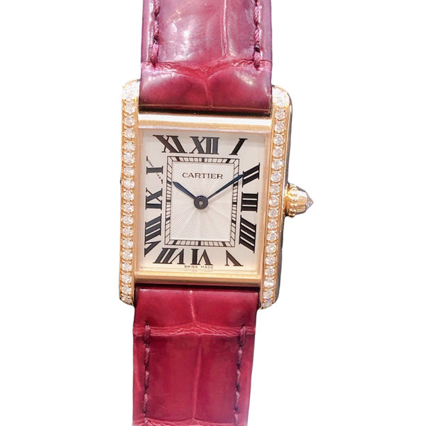 カルティエ Cartier タンクルイカルティエSM WJTA0010 ｋ18PG レディース 腕時計