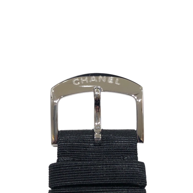 シャネル CHANEL カメリア H1190 シルバー K18WG/革ベルト クオーツ