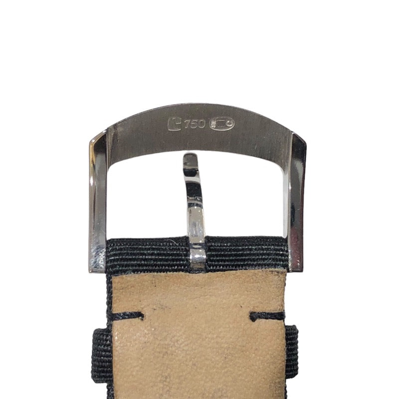 シャネル CHANEL カメリア H1190 シルバー K18WG/革ベルト クオーツ