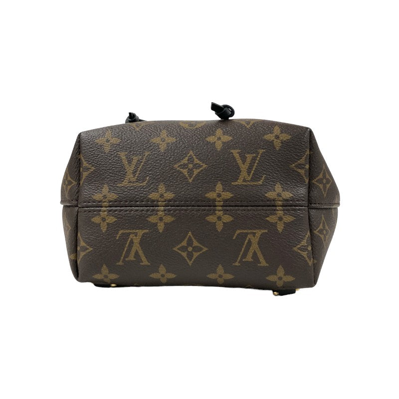 ルイ・ヴィトン LOUIS VUITTON モンスリNM BB M45516 ブラウン×ブラック モノグラム レディース リュック・デイパック