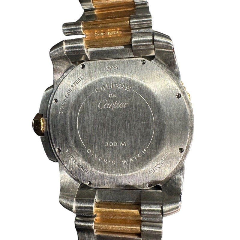 カルティエ Cartier カリブル ドゥ カルティエ ダイバー W7100054 K18ピンクゴールド／ステンレススチール メンズ 腕時計