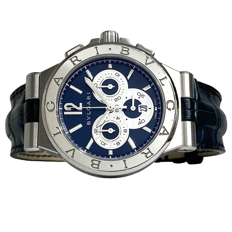ブルガリ BVLGARI ディアゴノ カリブロ303 クロノグラフ 自動巻き ディアゴノ ブルガリ BVLGARI カリブロ303 クロノグラフ SS