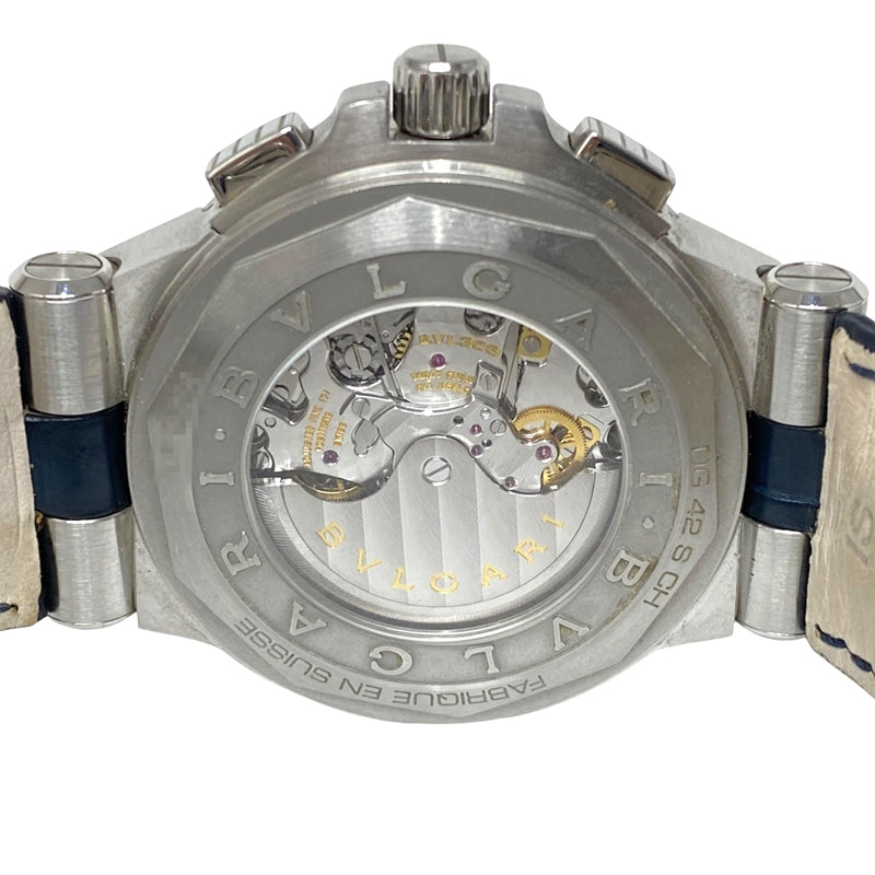 ブルガリ BVLGARI ディアゴノ カリブロ 303クロノグラフ DG42SCH SS メンズ 腕時計
