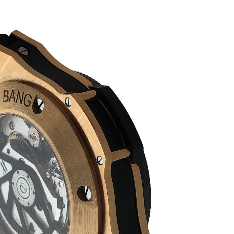 ウブロ HUBLOT ビッグバン クロノグラフ　レッドゴールド　セラミック 301.PB.131.RX カーボンプリント RG/CE/ラバー メンズ 腕時計