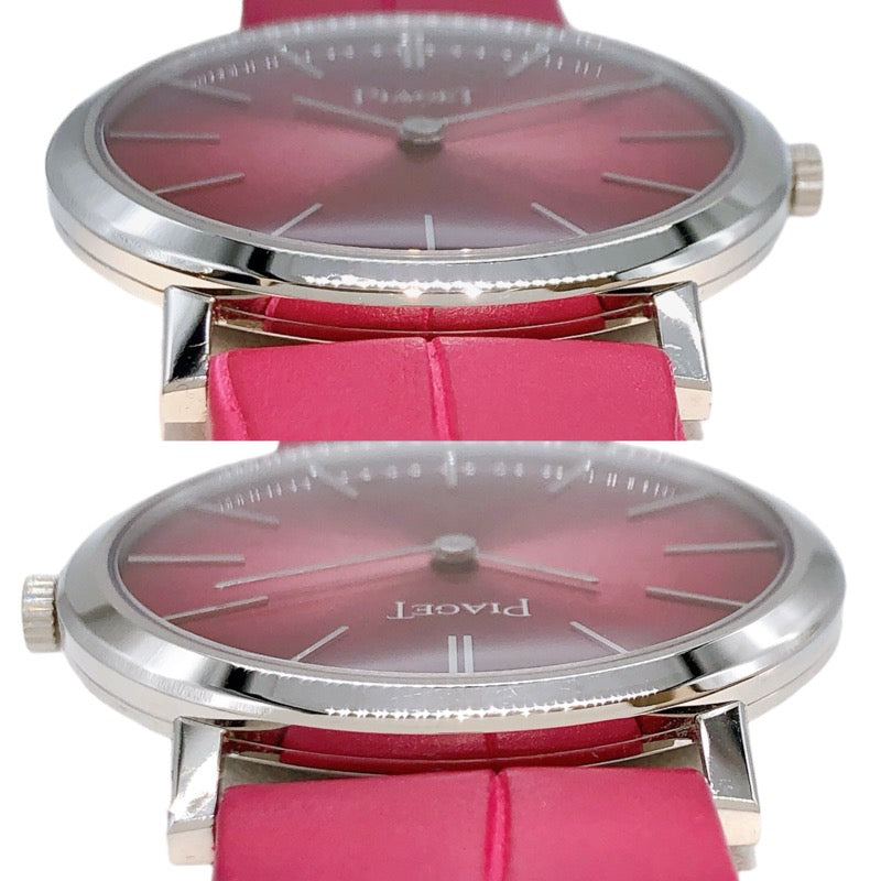 ピアジェ PIAGET アルティプラノ60周年記念限定 G0A42109 ピンク K18WG/レザー 手巻き レディース 腕時計