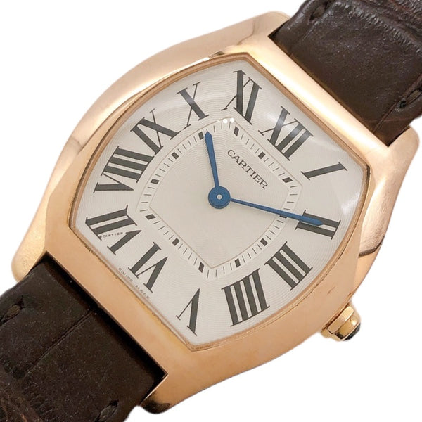 カルティエ Cartier トーチュ MM W1556362 ギョ―シェ シルバー K18PG/レザー 手巻き ユニセックス 腕時計 |  中古ブランドリユースショップ OKURA(おお蔵)