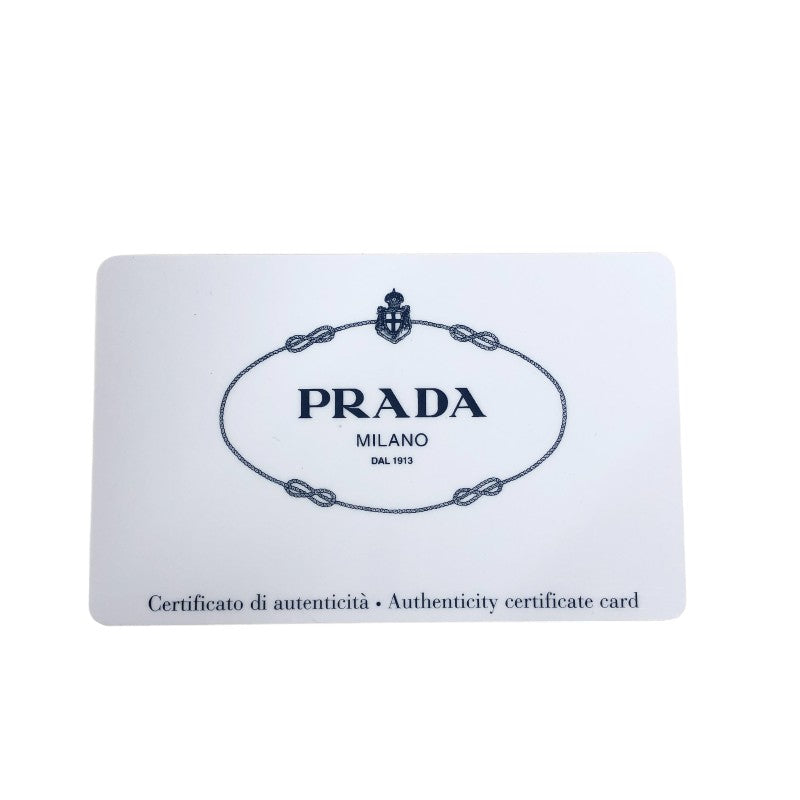 プラダ PRADA モノクローム2way ハンドバッグ 1BA155 ベージュ レザー レディース ハンドバッグ