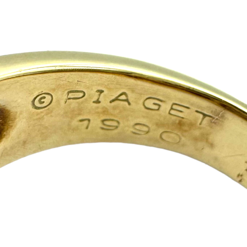 ピアジェ PIAGET パヴェダイヤリング 約18号 K18YG ダイヤモンド ジュエリー