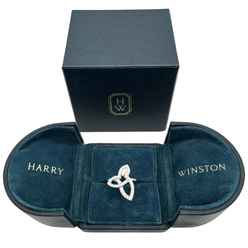 ハリーウィンストン HARRY WINSTON リリークラスター ダイヤリング FRDPMQRFLC 約7号 Pt950 ダイヤモンド ジュエリー