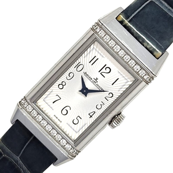 ジャガー・ルクルト JAEGER-LE COULTRE レベルソ ワン Q3288420 ホワイト  SS/革ベルト クオーツ レディース 腕時計