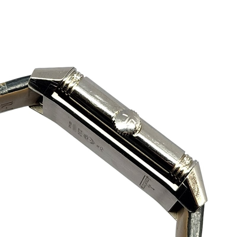 ジャガー・ルクルト JAEGER-LE COULTRE レベルソ ワン Q3288420 ホワイト  SS/革ベルト クオーツ レディース 腕時計