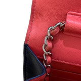シャネル CHANEL チェーンウォレット ネイビー カーフ レディース ショルダーバッグ