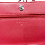 シャネル CHANEL チェーンウォレット ネイビー カーフ レディース ショルダーバッグ