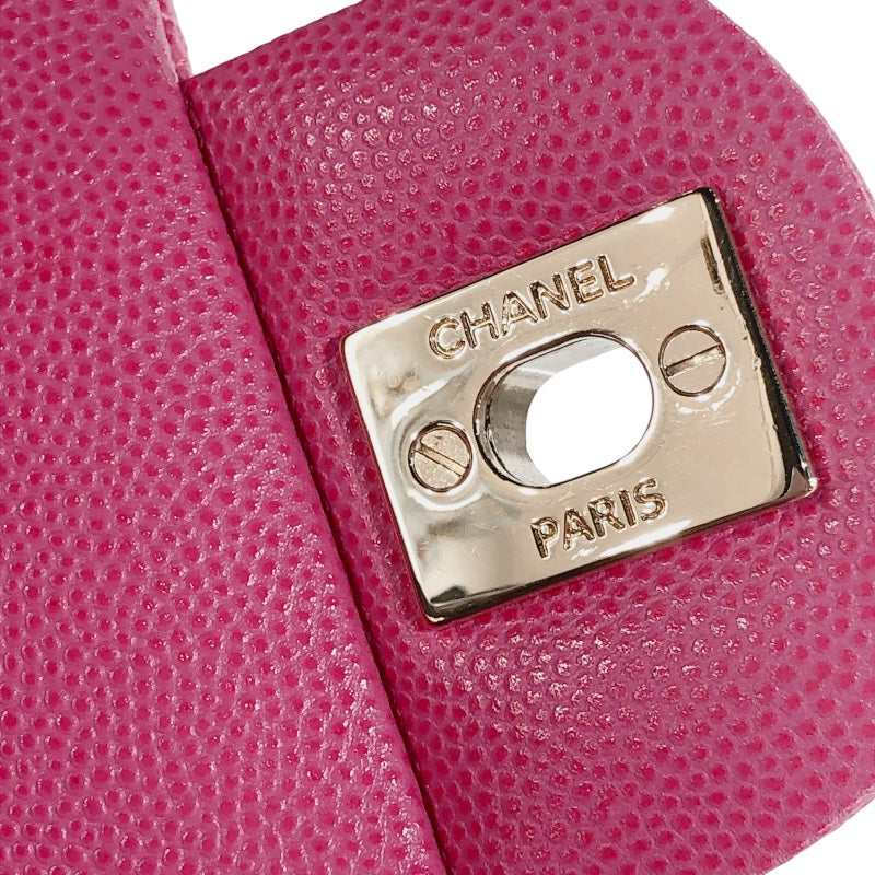 シャネル CHANEL マトラッセ25 A01112 27番台 ピンク ゴールド金具 キャビアスキン レディース ショルダーバッグ