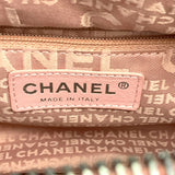 シャネル CHANEL チョコバーボストンバッグ ピンク　シルバー金具 キャビアスキン レディース トートバッグ