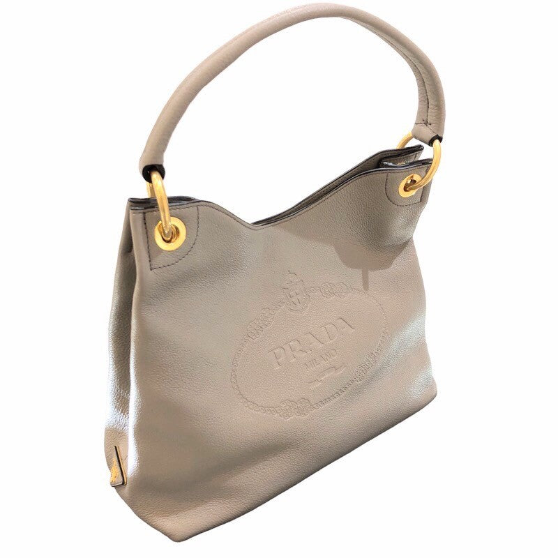 プラダ PRADA ワンショルダーバッグ 1BC051 ベージュ レザー レディース ハンドバッグ | 中古ブランドリユースショップ  OKURA(おお蔵)