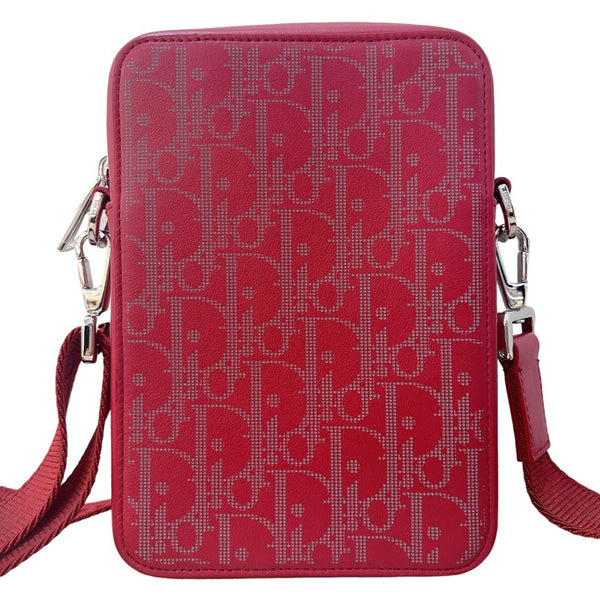 クリスチャン・ディオール Christian Dior ショルダーバッグ レッド カーフ レディース ショルダーバッグ