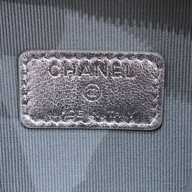 シャネル CHANEL ココパンクキューブショルダーバッグ シルバー ラムスキン ユニセックス ショルダーバッグ