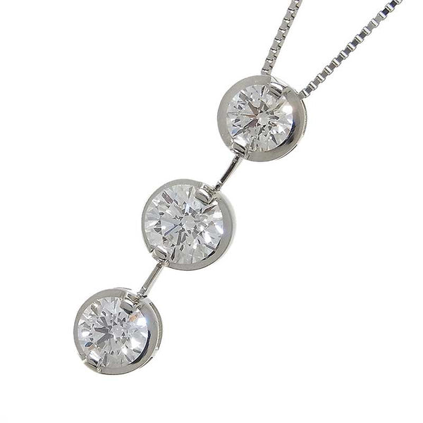 ダイヤモンド トリロジー ペンダント ネックレス PT900/850 ダイヤモンド ジュエリー