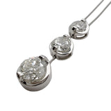 ダイヤモンド　トリロジーネックレス Pt900/850 ジュエリー