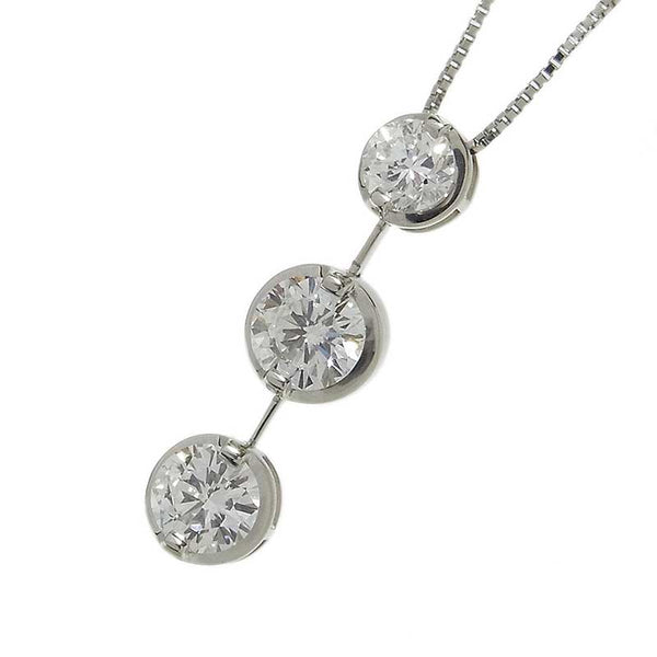 ダイヤモンド トリロジー ペンダント ネックレス PT900/850 ダイヤモンド ジュエリー