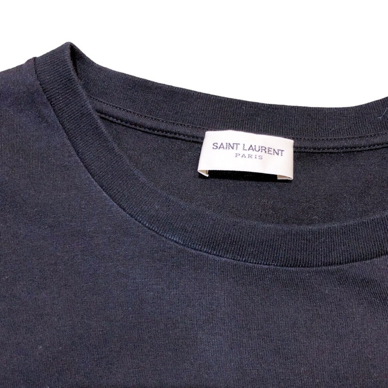 サンローラン SAINT LAURENT サンセットビーチフォト Tシャツ 6446354 ブラック/オレンジ/グリーン コットン メンズ 半袖Ｔシャツ