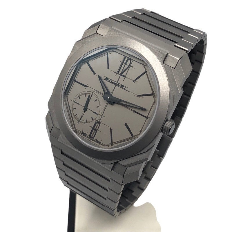 ブルガリ BVLGARI オクト　フィニッシモ　オートマティック　世界200本限定 103672 チタン メンズ 腕時計