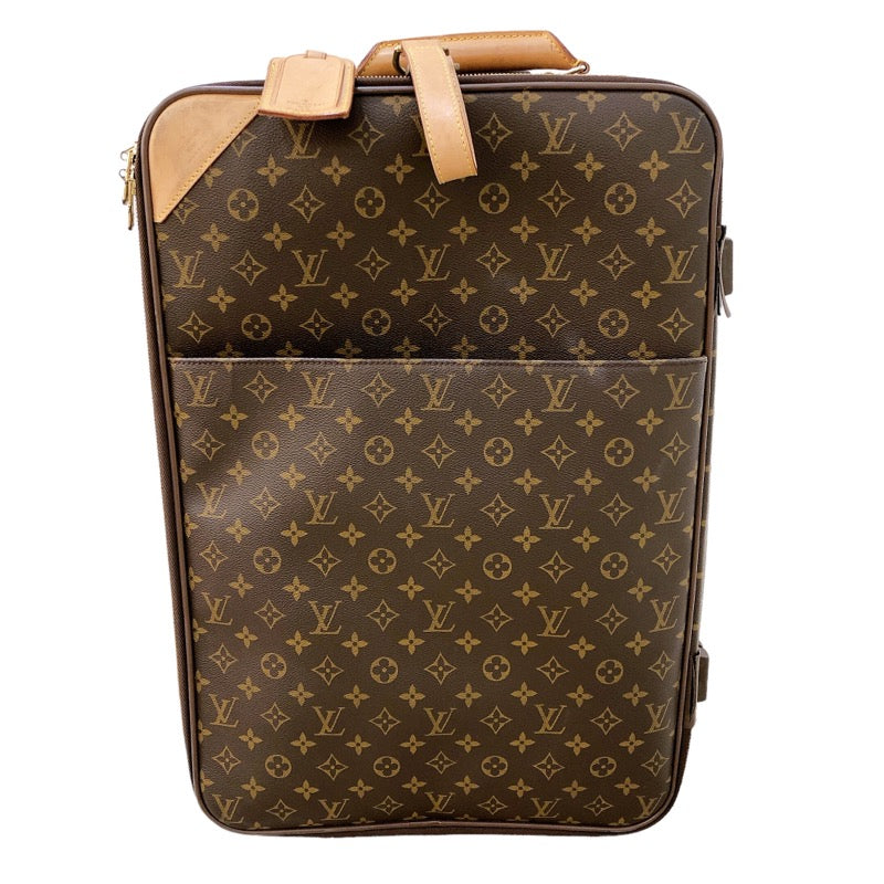 ルイ・ヴィトン LOUIS VUITTON ペガス 55 M23294 ブラウン　ゴールド金具 モノグラム×キャンバス ユニセックス キャリーバッグ