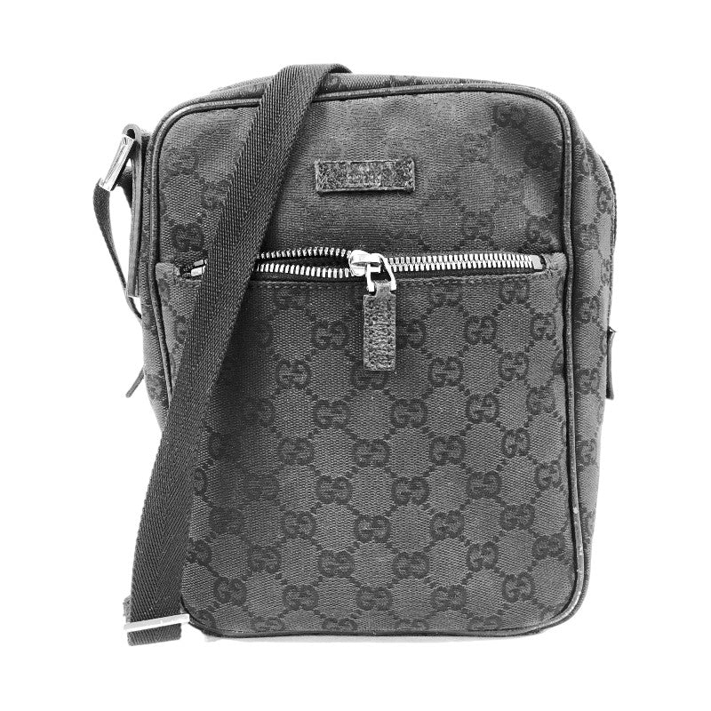 グッチ GUCCI GGキャンバスショルダーバック 03136 ブラック GGキャンバス レディース ショルダーバッグ |  中古ブランドリユースショップ OKURA(おお蔵)