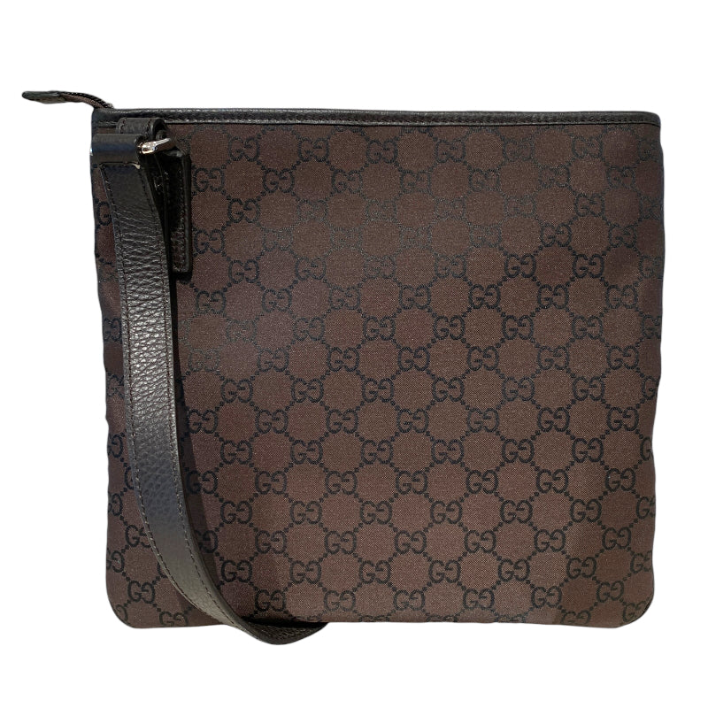 グッチ GUCCI GGナイロンショルダーバッグ 268620 ブラウン キャンバス 