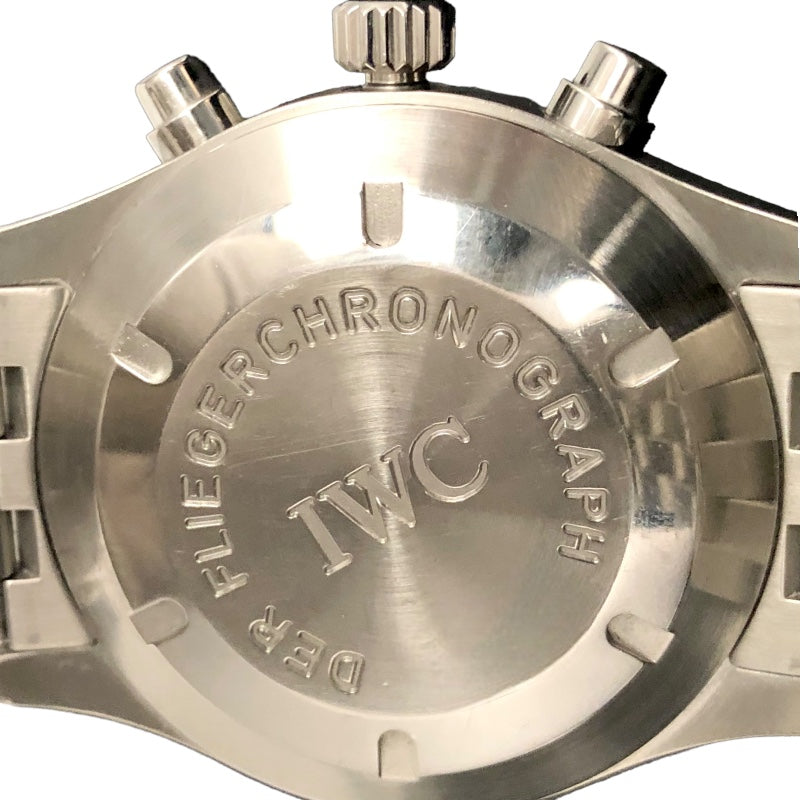 インターナショナルウォッチカンパニー IWC パイロットウォッチ メカニカル フリーガー クロノグラフ IW370607 黒文字盤 ステンレス メンズ  腕時計