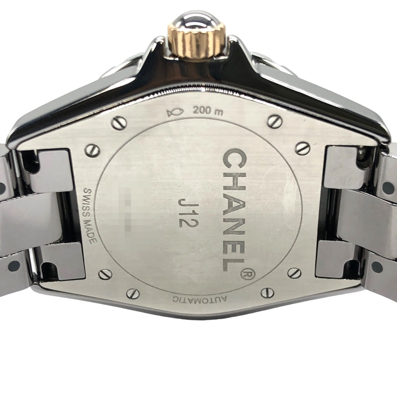 シャネル CHANEL J12 クロマティック ベージュゴールド 38mm H4185 グレー セラミック/チタン/K18ベージュゴールド 自動巻き メンズ 腕時計